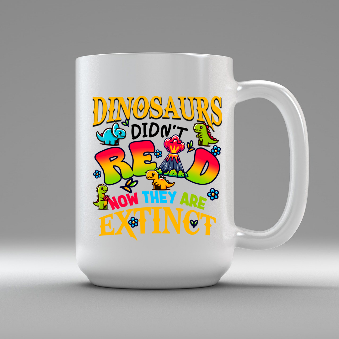 Book Bobble White Mugs