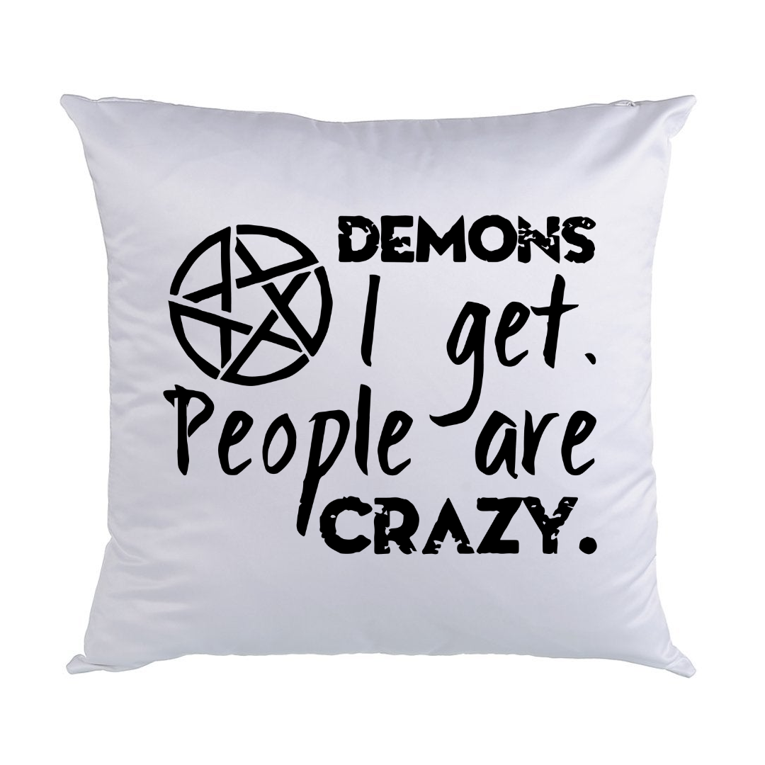 Supernatural White Satin Pillows