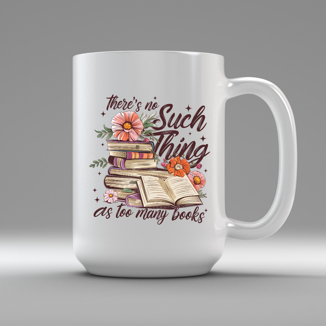 Book Bobble White Mugs