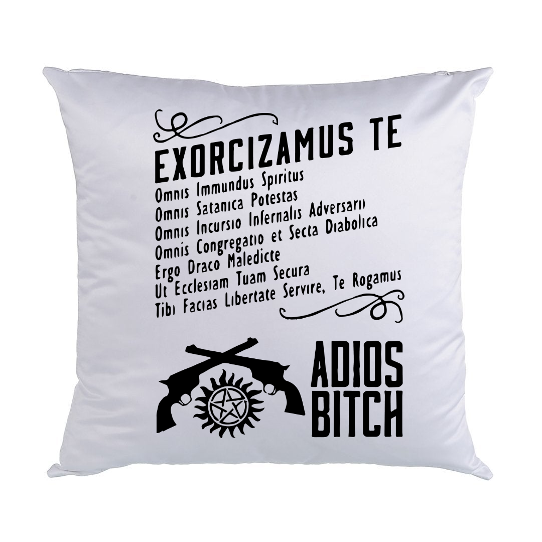 Supernatural White Satin Pillows