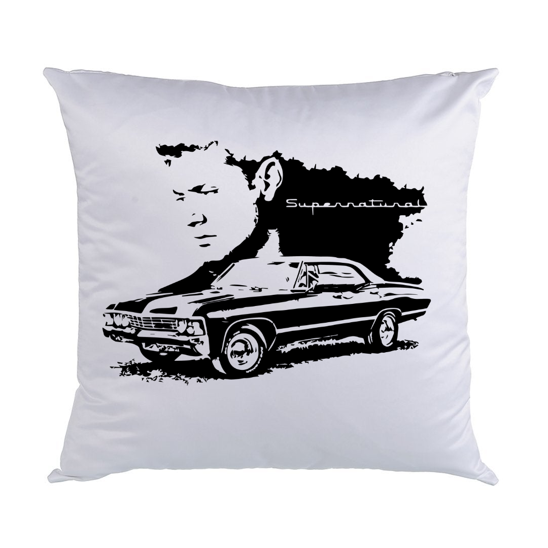 Supernatural White Satin Pillows