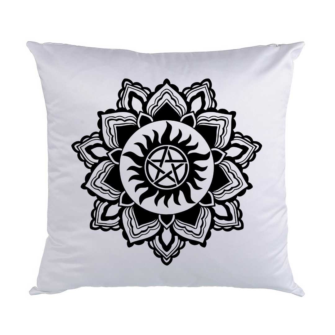 Supernatural White Satin Pillows