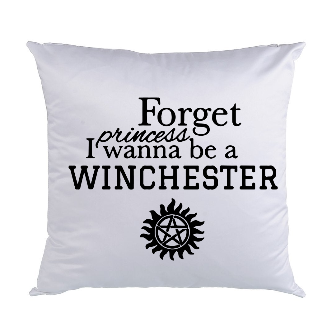 Supernatural White Satin Pillows