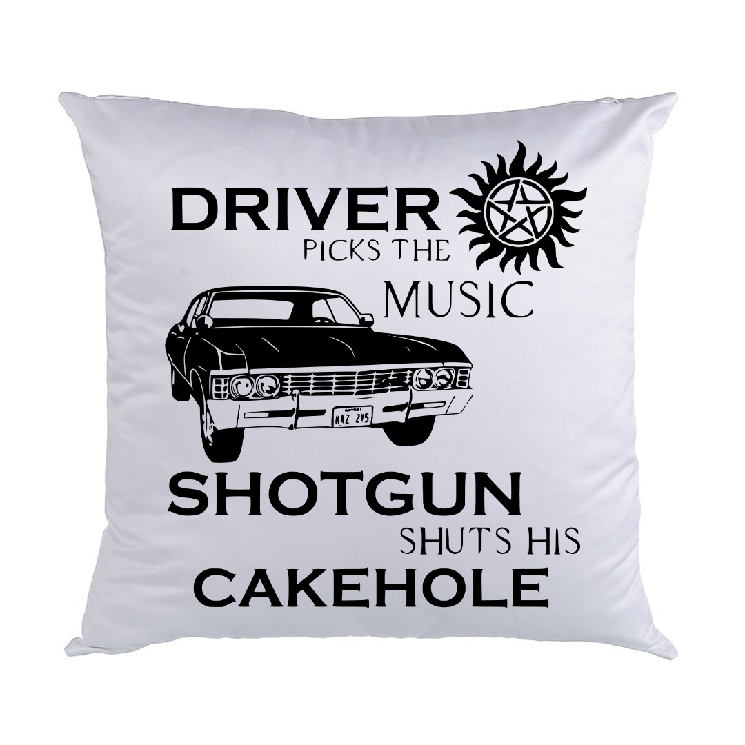 Supernatural White Satin Pillows