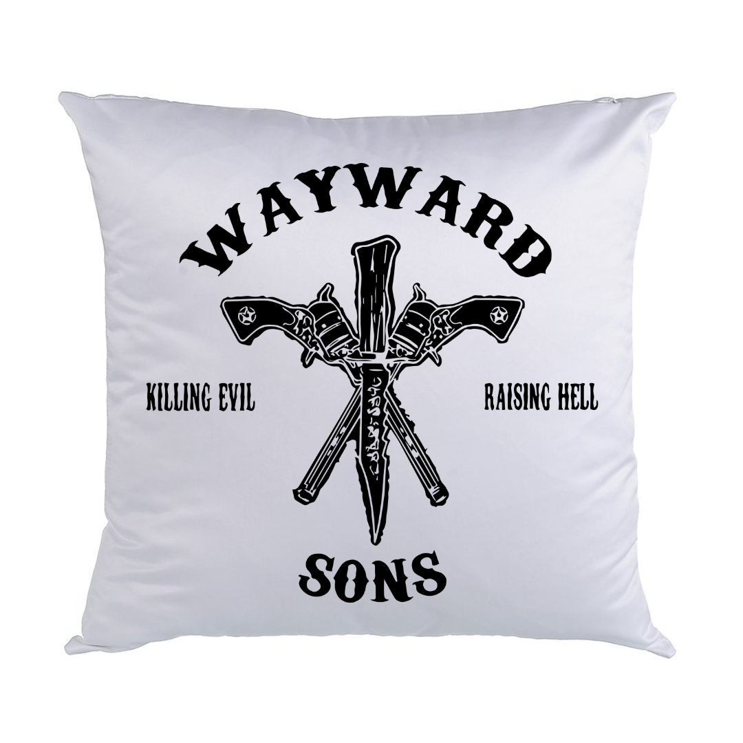 Supernatural White Satin Pillows