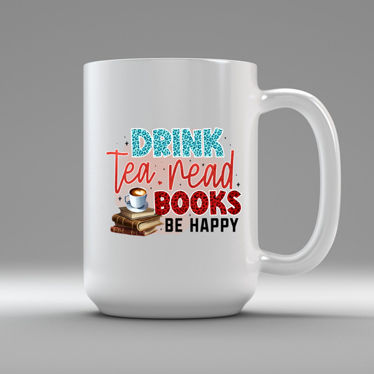 Book Bobble White Mugs